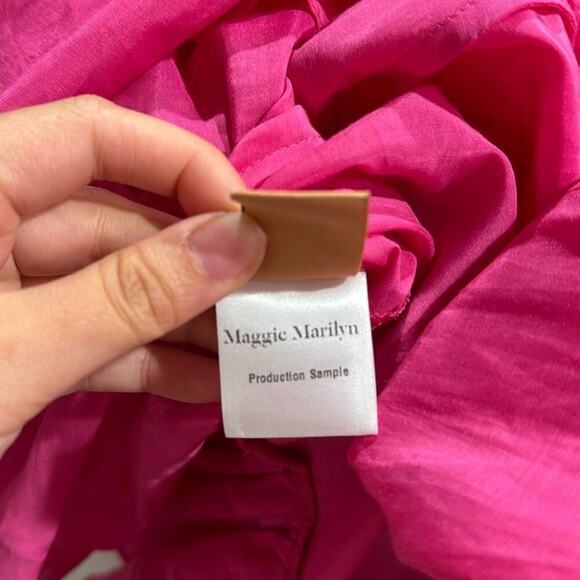 Maggie Marilyn Floating On The Clouds Dress Pink Size 4 Womens Preowned - Picture 5 of 7